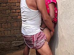 beautiful bhabhi in saree gets rough action from devar ji