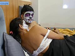 horny desi housewife craves deep pounding from her tired husband daily.