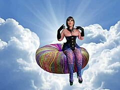 Carmen, the heavenly granny, you gotta see her lickin' and dickin' with double cum action