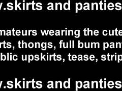 Man, it turns me on when folks peek up my skirt! 😜
