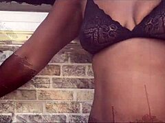 Gardener slams into madam's wet pussy in the backyard
