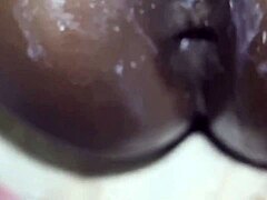 Amateurs engage in homemade anal creampie sessions