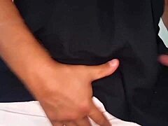 Detailed Italian Amateur Cumshot with Intense Handjob on Huge Cock