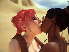 Wild Lesbian Redhead Nurse Fucking Patient in Hospital Room