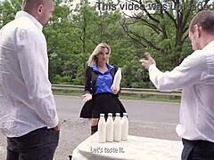 The Milkmen and Ria Sunn 5on1 Rough ATM Deepthroat Milk Play