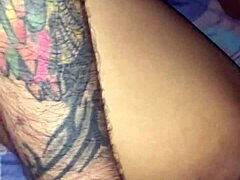 Big Dildo Stretches Tight Latina Pussy Deep Inside