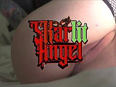 skarlit angel teases and masturbates with a little help