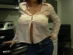 fucking big titty wifey in the kitchen