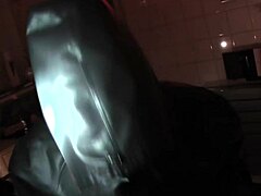 Rubbernurse Agnes Delivers Intense Blowjob in Mask. Raincoat Fetish with Prostate Play Feels Insane!