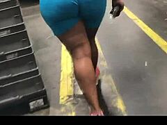 ebony thick booty caught walking on hidden cam. just check that natural sway!