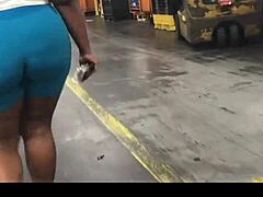ebony thick booty caught walking on hidden cam. just check that natural sway!