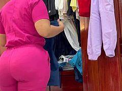 Man, I caught this thicc Latina nurse on camara amteur, her big ass in that dress... dangg!