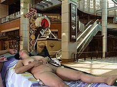 just saw agarabas and olpr getting wild at the shopping mall. their public hookup was intense!