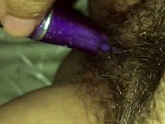 BBW Slams Her Hairy Pussy Hard