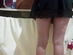 this employee flashes her hot ass at work. i'm going crazy horny watching her!