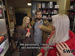 Ran into Fibi Euro at a sex shop. Ended up banging her hard in a wild threesome with Veronica Leal.