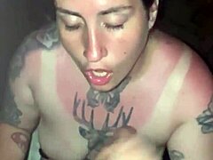 sunburned latina gives a sloppy deepthroat blowjob. can you resist her?