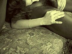 Vintage Interracial Threesome with Raw Anal Action in Retro Style