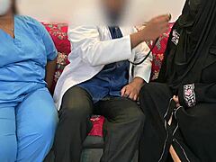 Doctor gets his fix with nurse and muslim patient lady, wild! 🔥