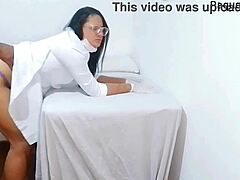 I saw the nurse and aesthetician checking out the patient's hard erection.