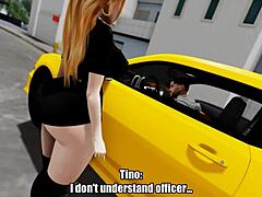 Bee Blakewell plays intense boob patrol game with police fucking and sex action in promo