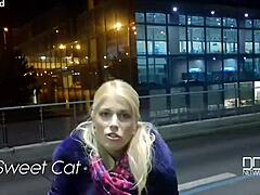 czech college blonde gives epic blowjob with ball licking pov