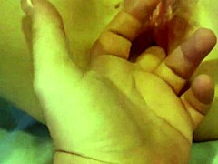 getting slammed hard by a pink toy on bed