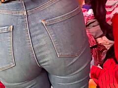 big ass girl at the mexican market