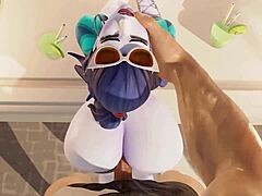 Hey, watch Widowmaker enjoying her French vacations with that monster cock pounding her big ass in European style