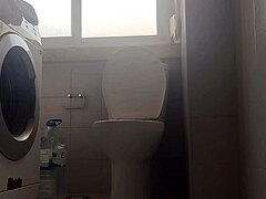 He shaves big cock and spits out loads of milk