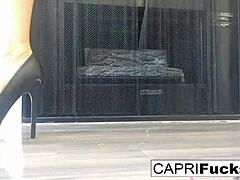 Capri Struts Sexy in High Heels, Wow! 😍