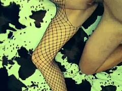 Perfect Slut in Stockings Takes POV Anal in Homemade Clip