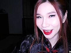 yo, come see this busty asian chick getting pounded by a huge black cock again!