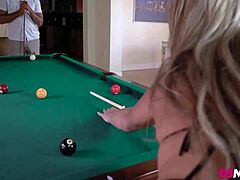 tucker steven bangs milf hard on billiards table
