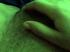 Wow, check my hairy pussy getting a wet massage today! 😍