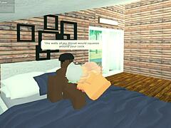 roblox slut gets deep throat by bbc