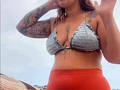 I'm at the beach, swollen and wet, ready for some action!