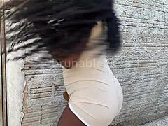 This naughty Latina slut squirts hard while pleasing herself with intense solo play