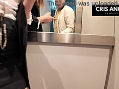 trapped in the elevator during spain's blackout, she ends up banging her married neighbor