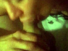 My gf gives the wettest cock sucking ever