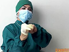 Hey, do you get off on latex gloves in a hospital setting?