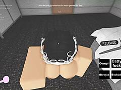 raw roblox porn with wild whore getting it on hard