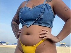 African Flasher Stuns Onlooker at Beach