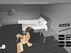 raw roblox porn with wild whore getting it on hard