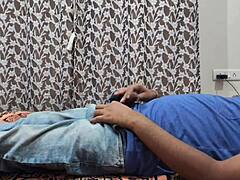 Desi girl from village to Mumbai gets roughly banged by owner with Hindi audio