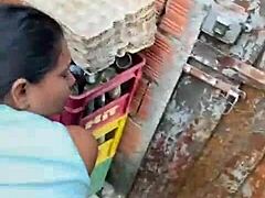 mi vecino waits with a hard cock at my door