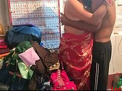 wow, indian husband fucks me wild in saree at home, insane!