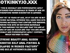 i’m obsessed with hotkinkyjo’s extreme anal fisting in ruined factory