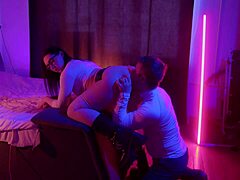 Perverted Man Pissing and Fucking Her Ass