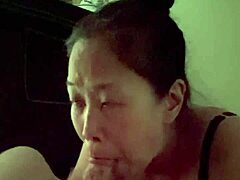 Korean Milf Teases with POV Suck on Husband’s Huge Shaft